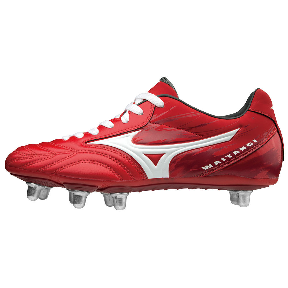 Zapatos de Rugby  Mizuno WAITANGI PS Hombre Rojas/Blancas Ofertas PIUR-31504